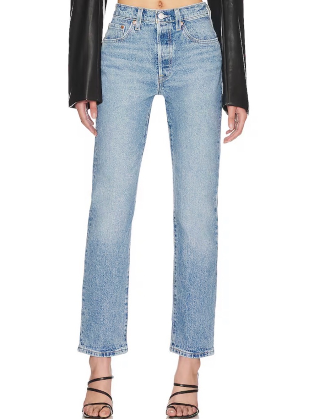 LEVIS 501 Light Wash Straight-Leg Women’s Jeans